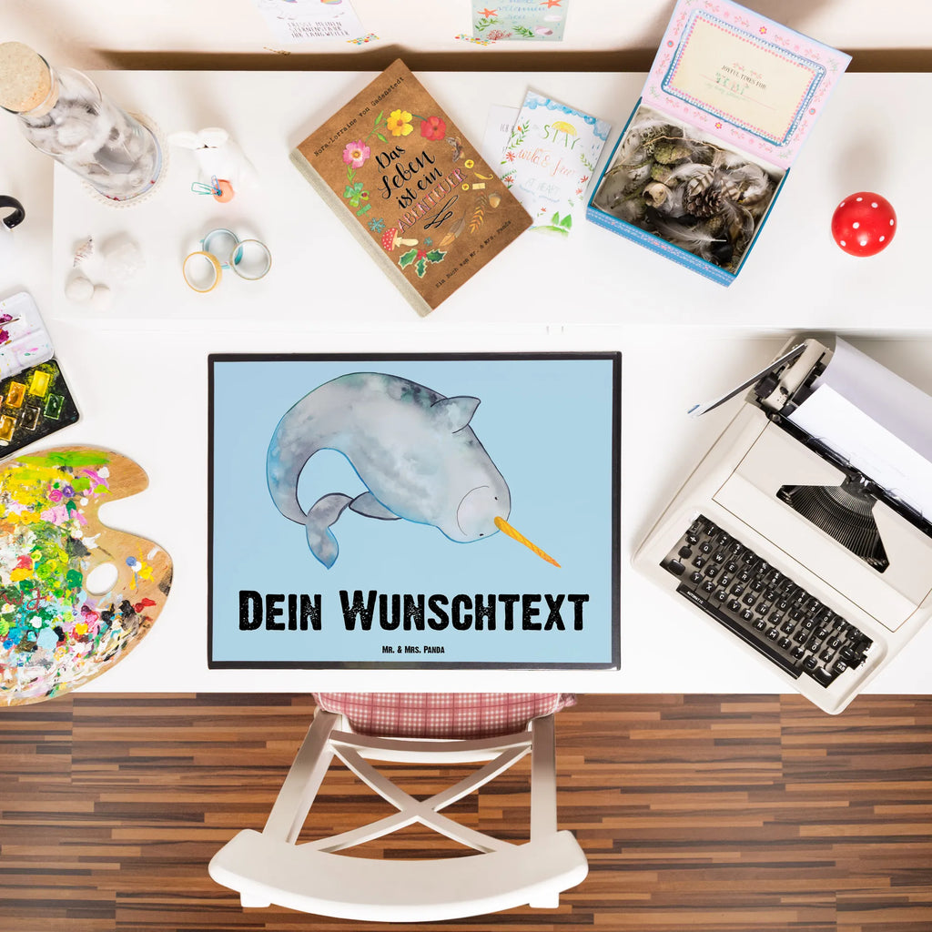 Personalisierte Schreibtischunterlage Narwal Personalisierte Schreibunterlage, Personalisierte Schreibtischauflage, Personalisierte Schreibtisch Unterlagen, Schreibunterlage mit Namen, Schreibtischauflage mit Namen, Schreibtisch Unterlagen mit Namen, Selbst gestalten, Namensaufdruck, Namenspersonalisierung, Meerestiere, Meer, Urlaub, Narwal, Wal, Putzen, Hausfrau, Junggesellin, aufräumen, Kinderzimmer