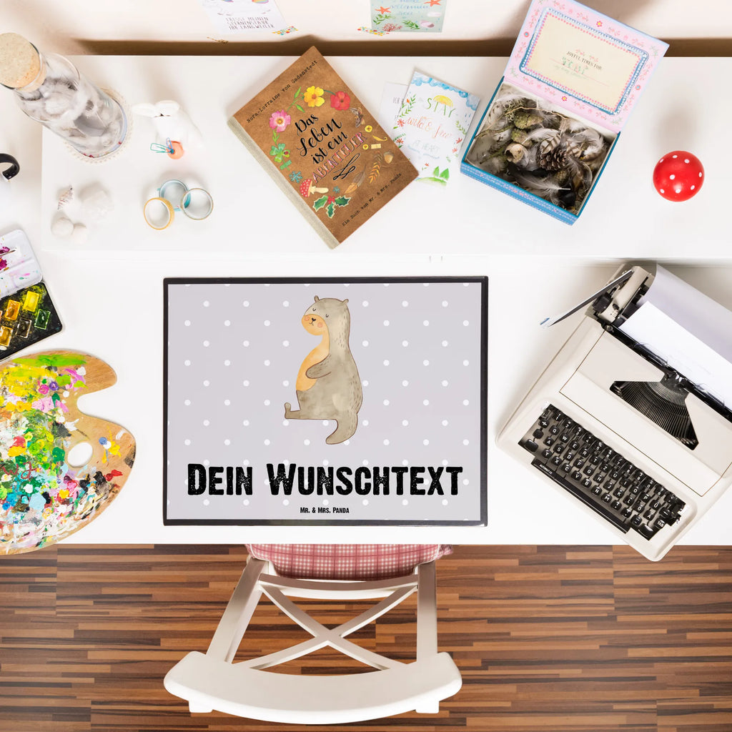 Personalisierte Schreibtischunterlage Otter Bauch Personalisierte Schreibunterlage, Personalisierte Schreibtischauflage, Personalisierte Schreibtisch Unterlagen, Schreibunterlage mit Namen, Schreibtischauflage mit Namen, Schreibtisch Unterlagen mit Namen, Selbst gestalten, Namensaufdruck, Namenspersonalisierung, Otter, Fischotter, Seeotter, Otter Seeotter See Otter