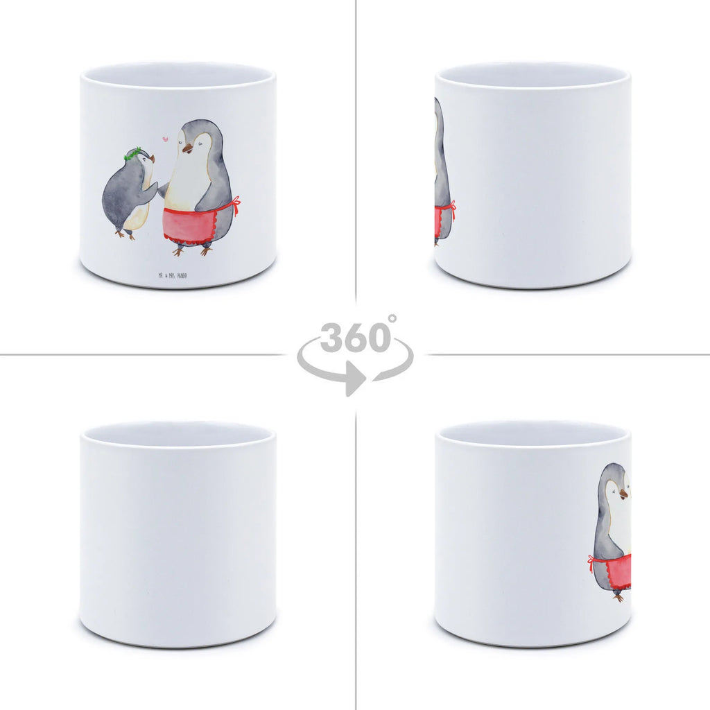 XL flower pot Penguin with child Bumentopf, Xl Blumentopf, Blumentopf Gross, Übertopf, Pflanztopf, Keramiktopf, Kräutertopf, Topf, Pflanzkübel, Blumenübertopf, Familie, Vatertag, Muttertag, Bruder, Schwester, Mama, Papa, Oma, Opa, Geschenk, Mami, Mutti, Mutter, Geburststag