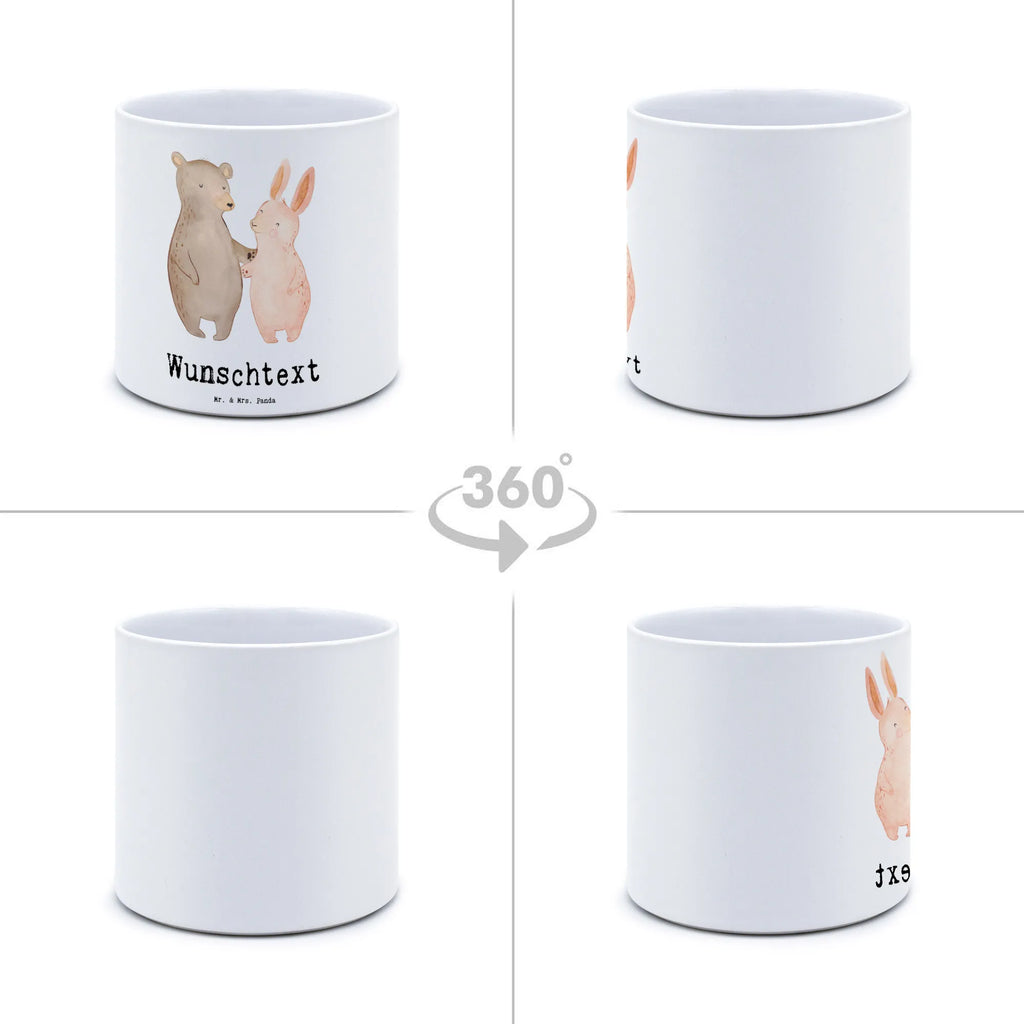 Personalised XL flower pot Hare Best Friendship in the World Personalisierter Blumentopf, Personalisierter Übertopf, Personalisierter Pflanztopf, Personalisierter Keramiktopf, Personalisierter Kräutertopf, Personalisierter Topf, Personalisierter Pflanzkübel, Personalisierter Blumenübertopf, für, Dankeschön, Geschenk, Schenken, Geburtstag, Geburtstagsgeschenk, Geschenkidee, Danke, Bedanken, Mitbringsel, Freude machen, Geschenktipp, Freundschaft, Freunde, Freunde fürs Leben, best friends, Freundin, Freund, Clique, Kumpel, bae, bff