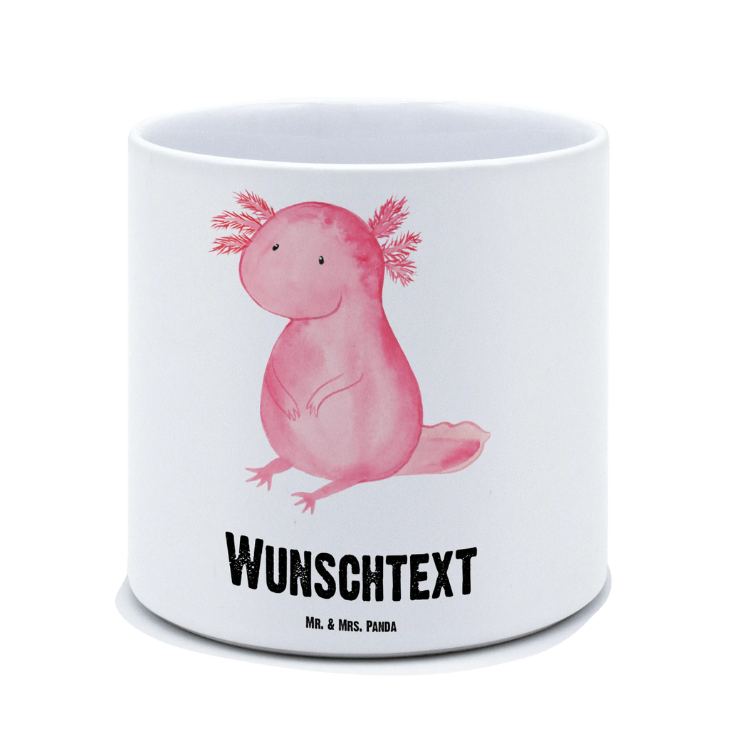 Personalisierter XL Blumentopf Axolotl Personalisierter Blumentopf, Personalisierter Übertopf, Personalisierter Pflanztopf, Personalisierter Keramiktopf, Personalisierter Kräutertopf, Personalisierter Topf, Personalisierter Pflanzkübel, Personalisierter Blumenübertopf, Axolotl, Molch, Axolot, vergnügt, fröhlich, zufrieden, Lebensstil, Weisheit, Lebensweisheit, Liebe, Freundin