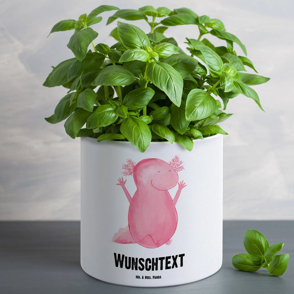 Personalisierter XL Blumentopf Axolotl Hurra Personalisierter Blumentopf, Personalisierter Übertopf, Personalisierter Pflanztopf, Personalisierter Keramiktopf, Personalisierter Kräutertopf, Personalisierter Topf, Personalisierter Pflanzkübel, Personalisierter Blumenübertopf, Axolotl, Molch, Axolot, Schwanzlurch, Lurch, Lurche, fröhlich, Spaß, Freude, Motivation, Zufriedenheit