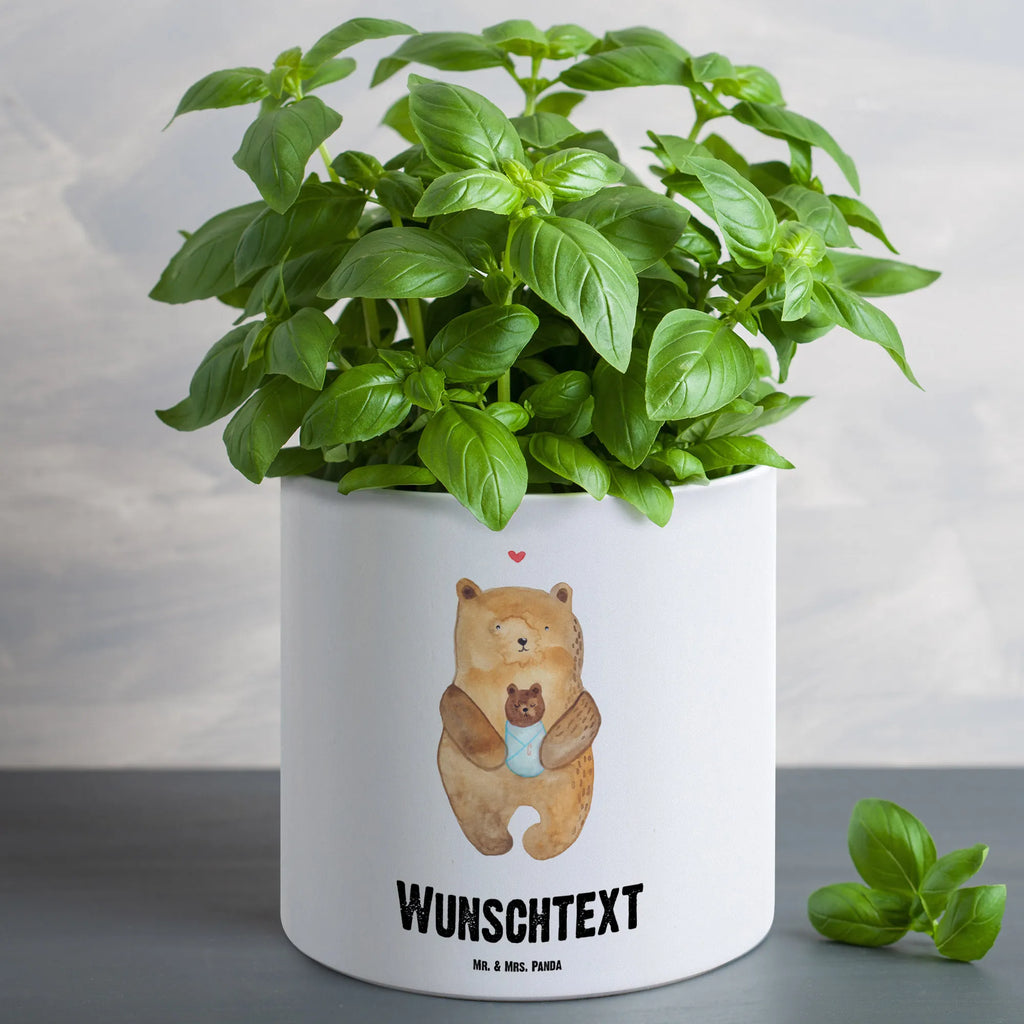 Personalisierter XL Blumentopf Bär mit Baby Personalisierter Blumentopf, Personalisierter Übertopf, Personalisierter Pflanztopf, Personalisierter Keramiktopf, Personalisierter Kräutertopf, Personalisierter Topf, Personalisierter Pflanzkübel, Personalisierter Blumenübertopf, Bär, Teddy, Teddybär, Eltern, Mutter, Baby, Taufe, Geburt, Nichte, Neffe, Enkel, Enkelin, Täufling, Geburtstag, Glückwunsch