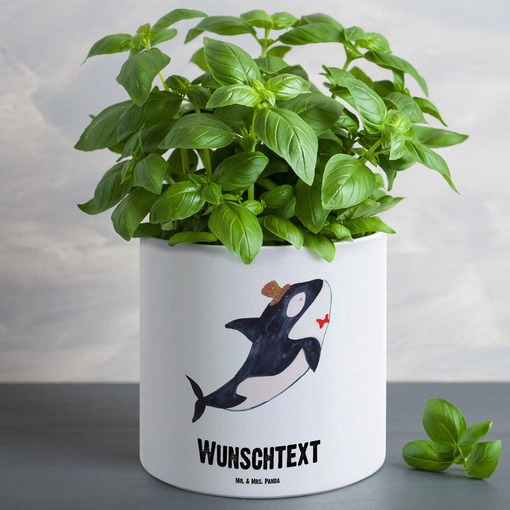 Personalisierter XL Blumentopf Orca Zylinder Personalisierter Blumentopf, Personalisierter Übertopf, Personalisierter Pflanztopf, Personalisierter Keramiktopf, Personalisierter Kräutertopf, Personalisierter Topf, Personalisierter Pflanzkübel, Personalisierter Blumenübertopf, Meerestiere, Meer, Urlaub, Narwal, Glitter, Konfetti, Glitzer, Geburtstag, Feier, Fete, Fest, Glückwunsch, Orca