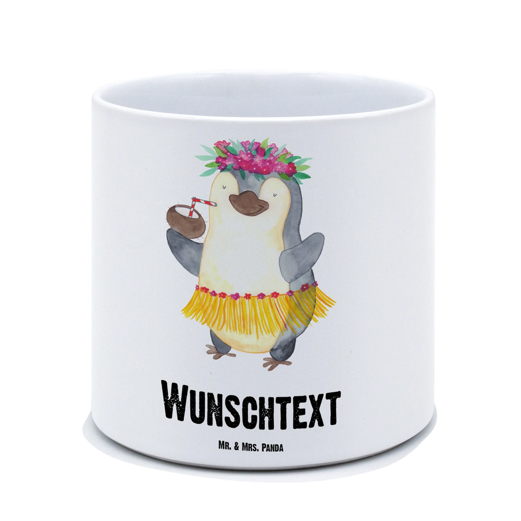 Personalisierter XL Blumentopf Pinguin Kokosnuss Personalisierter Blumentopf, Personalisierter Übertopf, Personalisierter Pflanztopf, Personalisierter Keramiktopf, Personalisierter Kräutertopf, Personalisierter Topf, Personalisierter Pflanzkübel, Personalisierter Blumenübertopf, Pinguin, Aloha, Hawaii, Urlaub, Kokosnuss, Pinguine