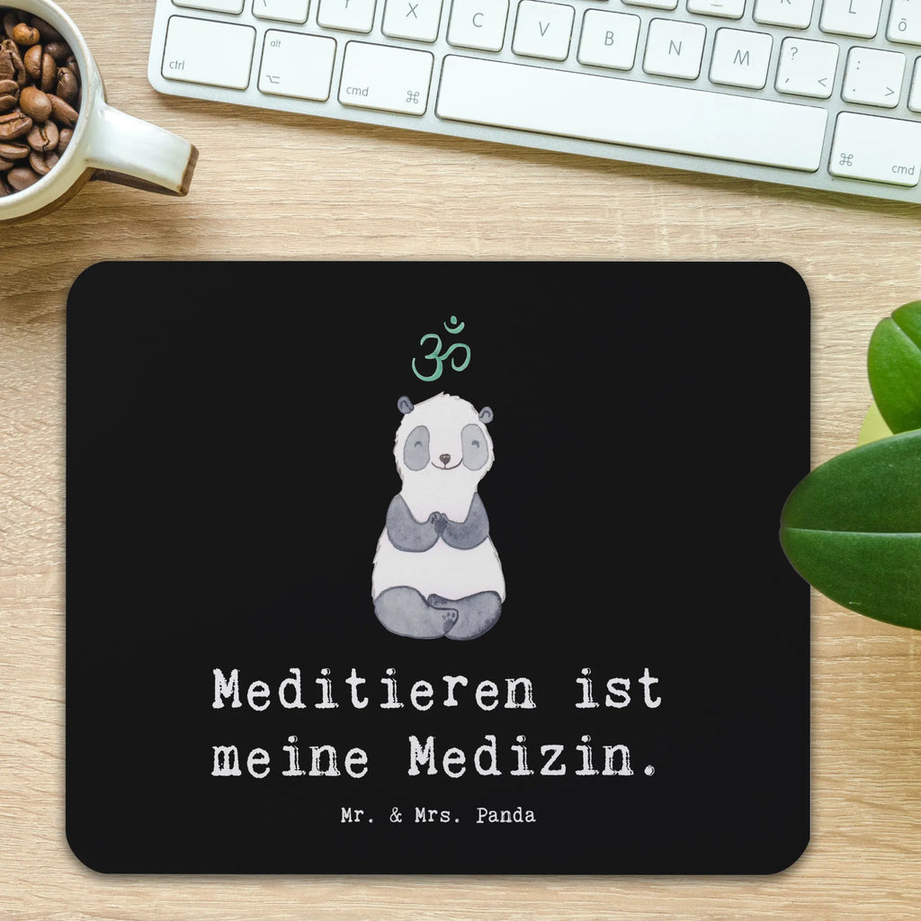 Mauspad Panda Meditieren Mousepad, Computer zubehör, Büroausstattung, PC Zubehör, Arbeitszimmer, Mauspad, Einzigartiges Mauspad, Designer Mauspad, Mausunterlage, Mauspad Büro, Geschenk, Sport, Sportart, Hobby, Schenken, Danke, Dankeschön, Auszeichnung, Gewinn, Sportler, Meditieren, Meditation, Meditationskurs