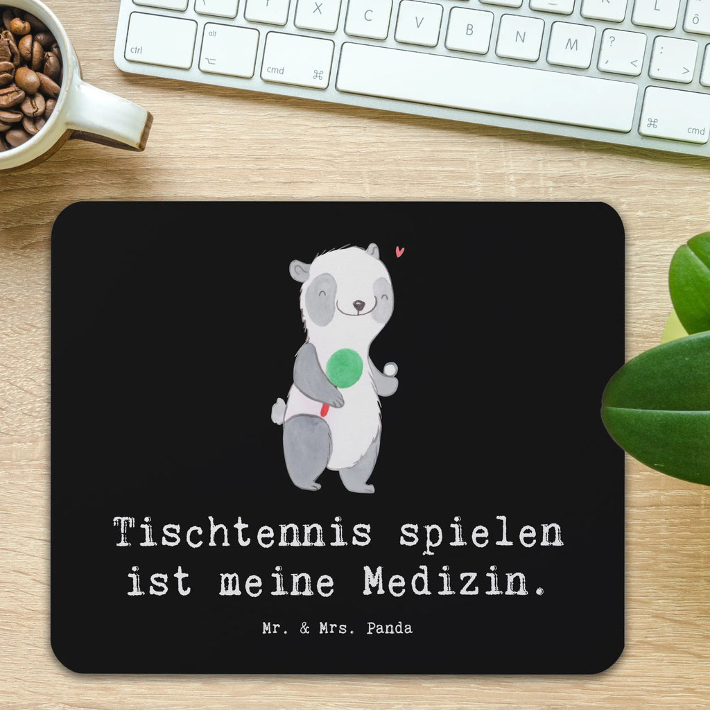 Mauspad Panda Tischtennis Mousepad, Computer zubehör, Büroausstattung, PC Zubehör, Arbeitszimmer, Mauspad, Einzigartiges Mauspad, Designer Mauspad, Mausunterlage, Mauspad Büro, Geschenk, Sport, Sportart, Hobby, Schenken, Danke, Dankeschön, Auszeichnung, Gewinn, Sportler, Tischtennis, Tischtennis Bund, Tischtennis Verein, Ballsport