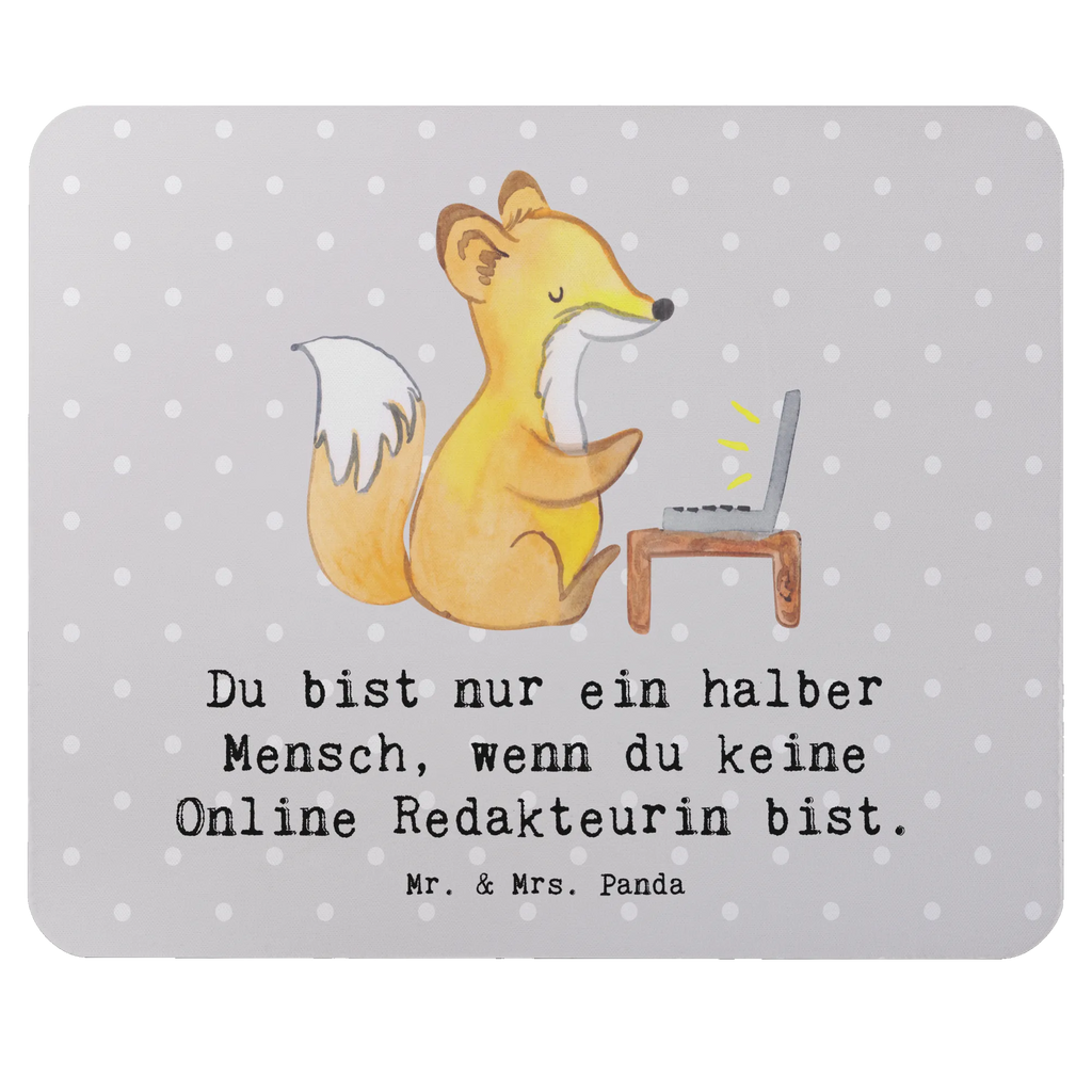 Mauspad Online Redakteurin mit Herz Mousepad, Computer zubehör, Büroausstattung, PC Zubehör, Arbeitszimmer, Mauspad, Einzigartiges Mauspad, Designer Mauspad, Mausunterlage, Mauspad Büro, Beruf, Ausbildung, Jubiläum, Abschied, Rente, Kollege, Kollegin, Geschenk, Schenken, Arbeitskollege, Mitarbeiter, Firma, Danke, Dankeschön