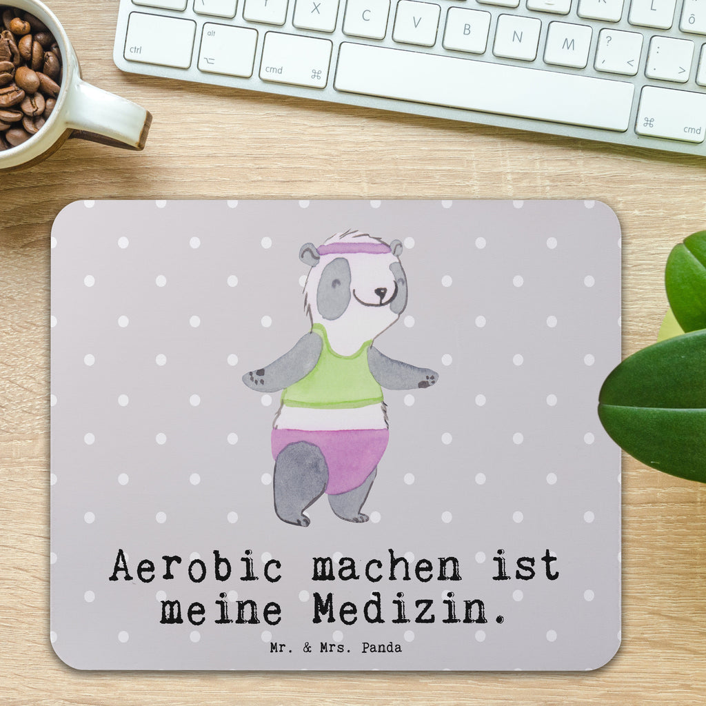 Mauspad Panda Aerobic Mousepad, Computer zubehör, Büroausstattung, PC Zubehör, Arbeitszimmer, Mauspad, Einzigartiges Mauspad, Designer Mauspad, Mausunterlage, Mauspad Büro, Geschenk, Sport, Sportart, Hobby, Schenken, Danke, Dankeschön, Auszeichnung, Gewinn, Sportler, Aerobic, Aerobic Fitness, Fitnessstudio