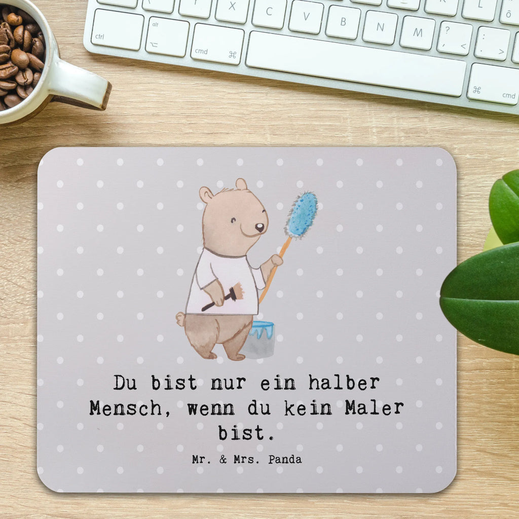 Mauspad Maler mit Herz Mousepad, Computer zubehör, Büroausstattung, PC Zubehör, Arbeitszimmer, Mauspad, Einzigartiges Mauspad, Designer Mauspad, Mausunterlage, Mauspad Büro, Beruf, Ausbildung, Jubiläum, Abschied, Rente, Kollege, Kollegin, Geschenk, Schenken, Arbeitskollege, Mitarbeiter, Firma, Danke, Dankeschön, Maler, Malermeister, Gesellenprüfung, Meisterprüfung, Malerbetrieb