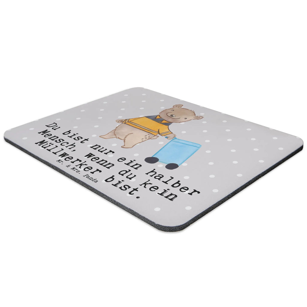 Mauspad Müllwerker mit Herz Mousepad, Computer zubehör, Büroausstattung, PC Zubehör, Arbeitszimmer, Mauspad, Einzigartiges Mauspad, Designer Mauspad, Mausunterlage, Mauspad Büro, Beruf, Ausbildung, Jubiläum, Abschied, Rente, Kollege, Kollegin, Geschenk, Schenken, Arbeitskollege, Mitarbeiter, Firma, Danke, Dankeschön, Müllwerker, Fachkraft Kreislauf- und Abfallwirtschaft, Müllentsorger, Kehrichtmann, Müllmann, Müllfahrer