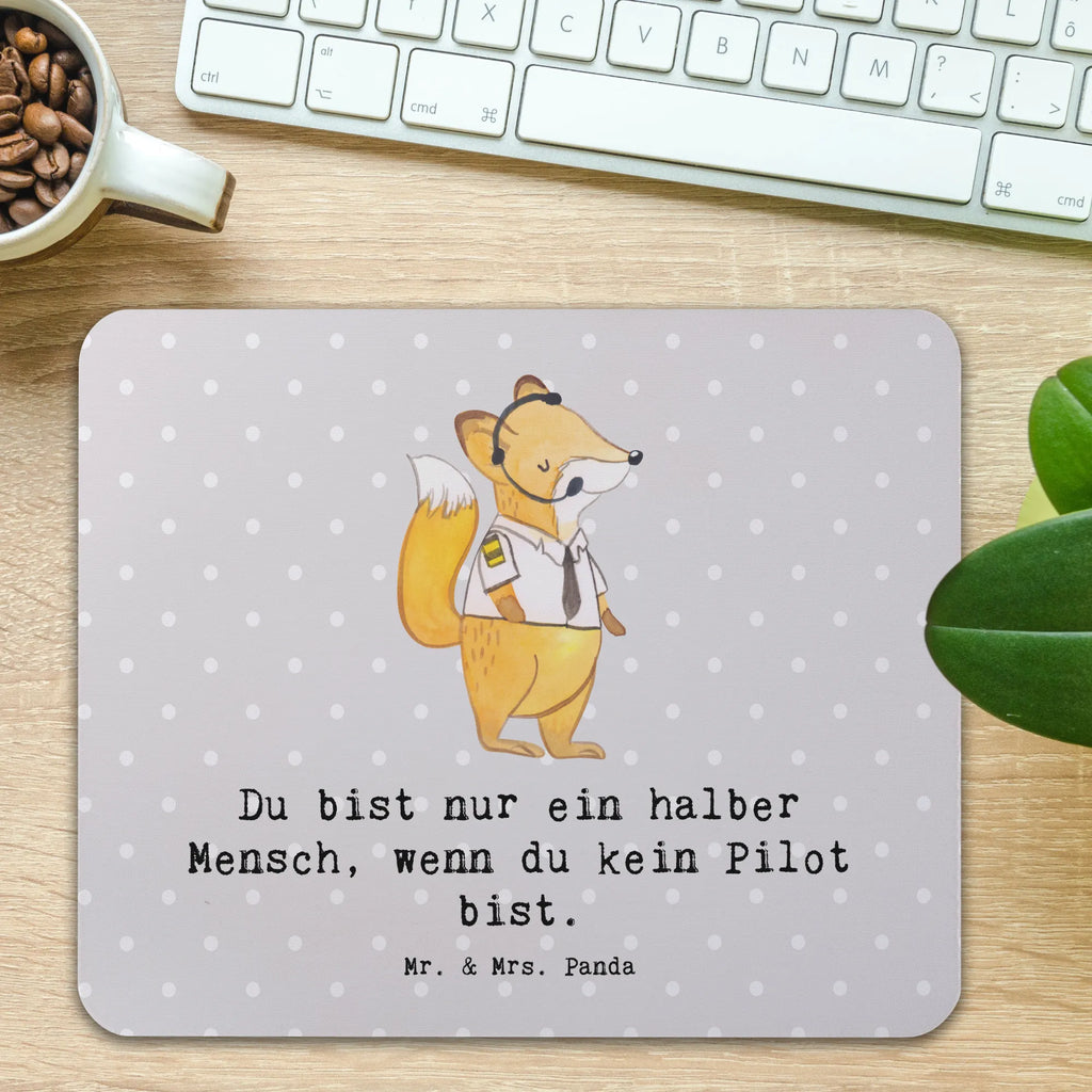 Mauspad Pilot mit Herz Mousepad, Computer zubehör, Büroausstattung, PC Zubehör, Arbeitszimmer, Mauspad, Einzigartiges Mauspad, Designer Mauspad, Mausunterlage, Mauspad Büro, Beruf, Ausbildung, Jubiläum, Abschied, Rente, Kollege, Kollegin, Geschenk, Schenken, Arbeitskollege, Mitarbeiter, Firma, Danke, Dankeschön, Pilot, Flugkapitän, Cockpit, Flugzeug