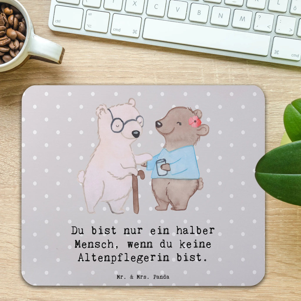 Mauspad Altenpflegerin mit Herz Mousepad, Computer zubehör, Büroausstattung, PC Zubehör, Arbeitszimmer, Mauspad, Einzigartiges Mauspad, Designer Mauspad, Mausunterlage, Mauspad Büro, Beruf, Ausbildung, Jubiläum, Abschied, Rente, Kollege, Kollegin, Geschenk, Schenken, Arbeitskollege, Mitarbeiter, Firma, Danke, Dankeschön, Altenpflegerin, Pflegerin, Altenheim Eröffnung