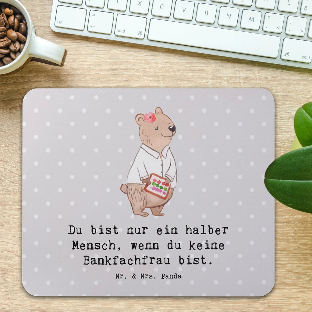 Mauspad Bankfachfrau mit Herz Mousepad, Computer zubehör, Büroausstattung, PC Zubehör, Arbeitszimmer, Mauspad, Einzigartiges Mauspad, Designer Mauspad, Mausunterlage, Mauspad Büro, Beruf, Ausbildung, Jubiläum, Abschied, Rente, Kollege, Kollegin, Geschenk, Schenken, Arbeitskollege, Mitarbeiter, Firma, Danke, Dankeschön, Bankfachfrau, Bankangestellte, Bänkerin, Bankberaterin