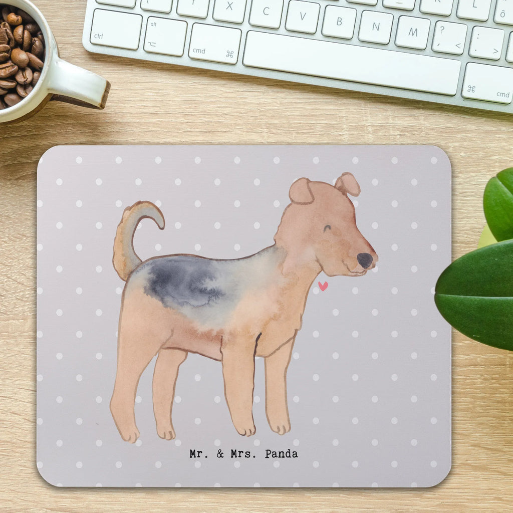 Mauspad Airedale Terrier Lebensretter Mousepad, Computer zubehör, Büroausstattung, PC Zubehör, Arbeitszimmer, Mauspad, Einzigartiges Mauspad, Designer Mauspad, Mausunterlage, Mauspad Büro, Hund, Hunderasse, Rassehund, Hundebesitzer, Geschenk, Tierfreund, Schenken, Welpe