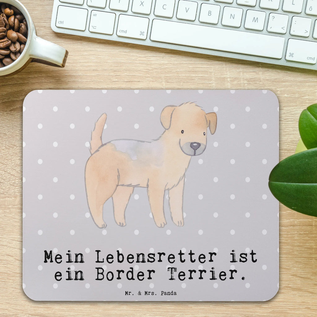 Mauspad Border Terrier Lebensretter Mousepad, Computer zubehör, Büroausstattung, PC Zubehör, Arbeitszimmer, Mauspad, Einzigartiges Mauspad, Designer Mauspad, Mausunterlage, Mauspad Büro, Hund, Hunderasse, Rassehund, Hundebesitzer, Geschenk, Tierfreund, Schenken, Welpe, Border Terrier