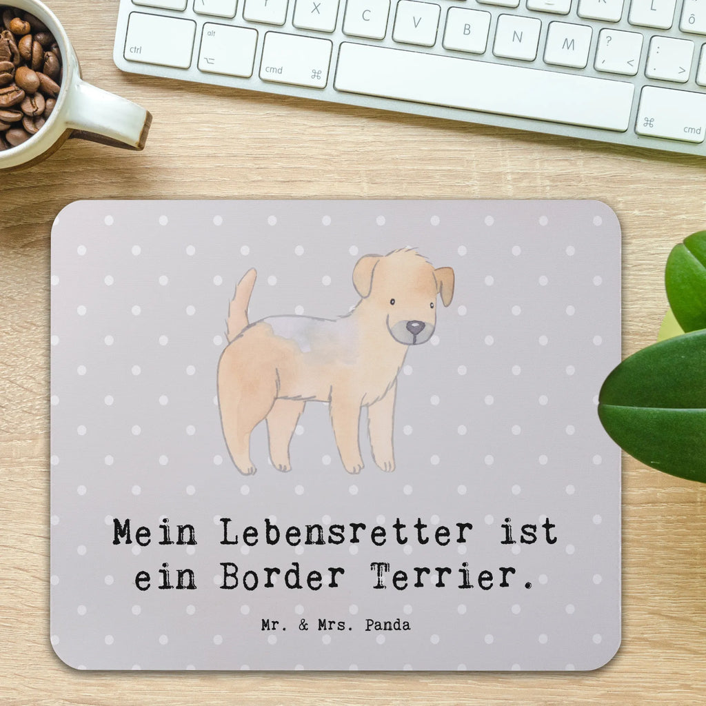 Mauspad Border Terrier Lebensretter Mousepad, Computer zubehör, Büroausstattung, PC Zubehör, Arbeitszimmer, Mauspad, Einzigartiges Mauspad, Designer Mauspad, Mausunterlage, Mauspad Büro, Hund, Hunderasse, Rassehund, Hundebesitzer, Geschenk, Tierfreund, Schenken, Welpe, Border Terrier