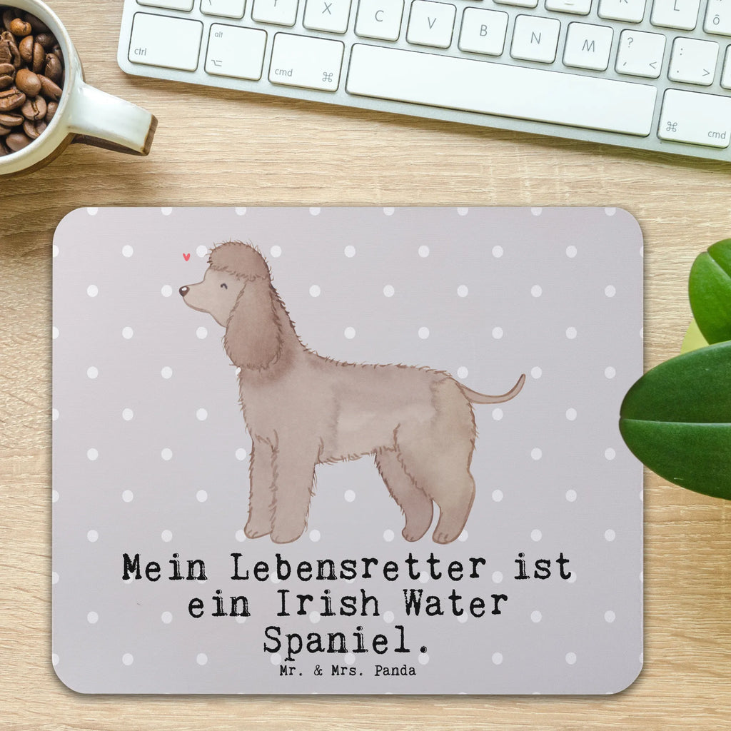 Mauspad Irish Water Spaniel Lebensretter Mousepad, Computer zubehör, Büroausstattung, PC Zubehör, Arbeitszimmer, Mauspad, Einzigartiges Mauspad, Designer Mauspad, Mausunterlage, Mauspad Büro, Hund, Hunderasse, Rassehund, Hundebesitzer, Geschenk, Tierfreund, Schenken, Welpe, Irish Water Spaniel, Jagdhund