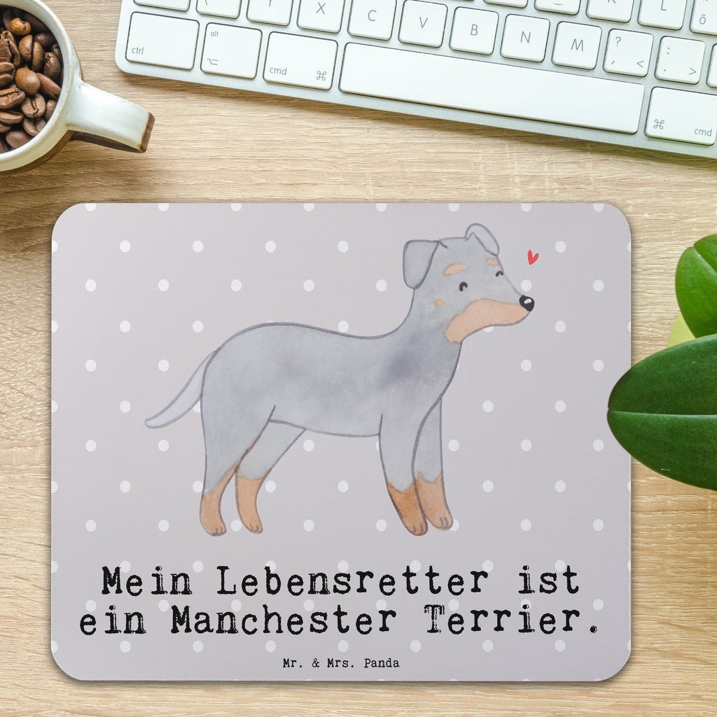 Mauspad Manchester Terrier Lebensretter Mousepad, Computer zubehör, Büroausstattung, PC Zubehör, Arbeitszimmer, Mauspad, Einzigartiges Mauspad, Designer Mauspad, Mausunterlage, Mauspad Büro, Hund, Hunderasse, Rassehund, Hundebesitzer, Geschenk, Tierfreund, Schenken, Welpe, Manchester Terrier