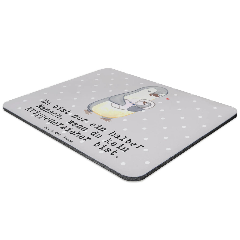 Mauspad Krippenerzieher mit Herz Mousepad, Computer zubehör, Büroausstattung, PC Zubehör, Arbeitszimmer, Mauspad, Einzigartiges Mauspad, Designer Mauspad, Mausunterlage, Mauspad Büro, Beruf, Ausbildung, Jubiläum, Abschied, Rente, Kollege, Kollegin, Geschenk, Schenken, Arbeitskollege, Mitarbeiter, Firma, Danke, Dankeschön, Krippenerzieher, Kindertagesstätte, KITA, Eröffnung, Erzieher, Pädagoge