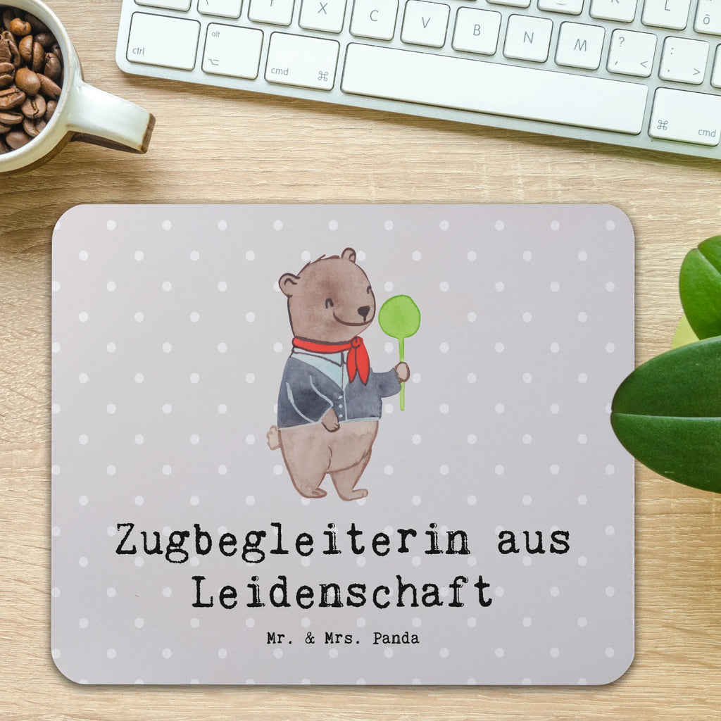 Mauspad Zugbegleiterin aus Leidenschaft Mousepad, Computer zubehör, Büroausstattung, PC Zubehör, Arbeitszimmer, Mauspad, Einzigartiges Mauspad, Designer Mauspad, Mausunterlage, Mauspad Büro, Beruf, Ausbildung, Jubiläum, Abschied, Rente, Kollege, Kollegin, Geschenk, Schenken, Arbeitskollege, Mitarbeiter, Firma, Danke, Dankeschön