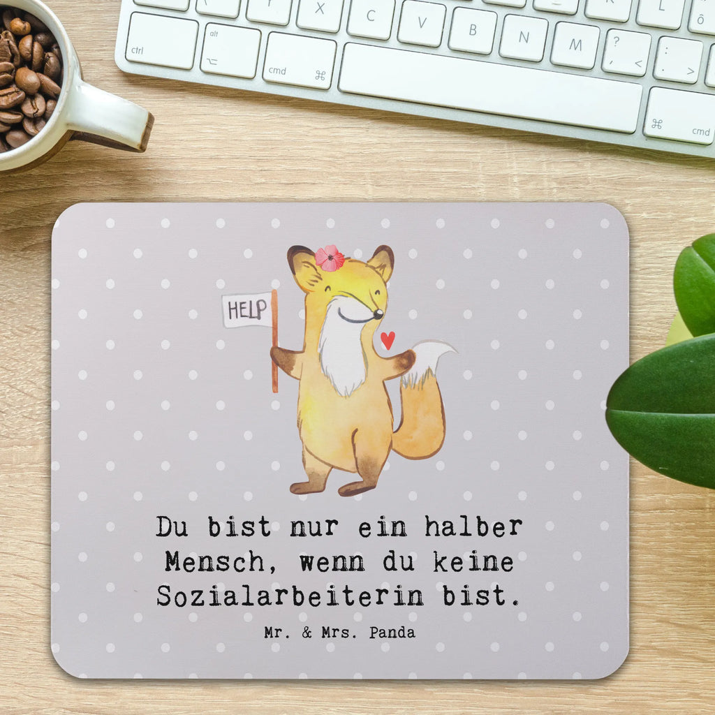 Mauspad Sozialarbeiterin mit Herz Mousepad, Computer zubehör, Büroausstattung, PC Zubehör, Arbeitszimmer, Mauspad, Einzigartiges Mauspad, Designer Mauspad, Mausunterlage, Mauspad Büro, Beruf, Ausbildung, Jubiläum, Abschied, Rente, Kollege, Kollegin, Geschenk, Schenken, Arbeitskollege, Mitarbeiter, Firma, Danke, Dankeschön