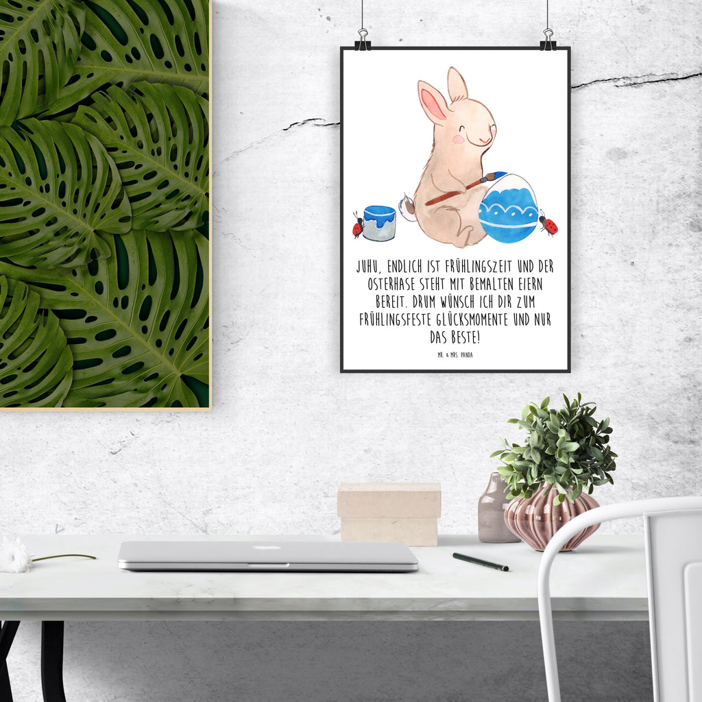 Poster Hase Marienkäfer Poster, Wandposter, Bild, Wanddeko, Küchenposter, Kinderposter, Wanddeko Bild, Raumdekoration, Wanddekoration, Handgemaltes Poster, Mr. & Mrs. Panda Poster, Designposter, Kunstdruck, Posterdruck, Ostern, Osterhase, Ostergeschenke, Osternest, Osterdeko, Geschenke zu Ostern, Ostern Geschenk, Ostergeschenke Kinder, Ostern Kinder, Ostergrüße, Ostereier, Frühlingsgrüße, Eier bemalen, Picknicken, Frühling, Frühlingsgefühle, Hase