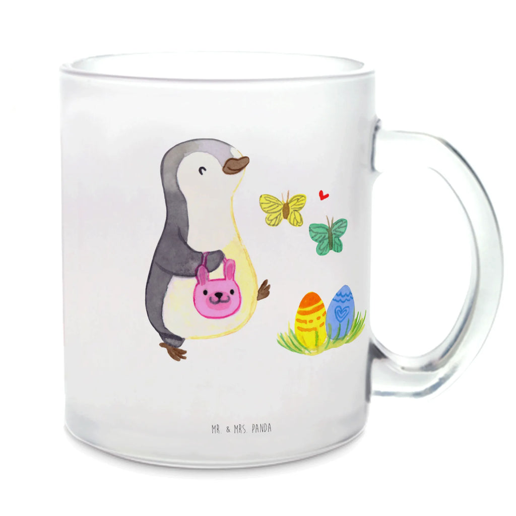 Teetasse Pinguin Eiersuche Teetasse, Teeglas, Teebecher, Tasse mit Henkel, Tasse, Glas Teetasse, Teetasse aus Glas, Ostern, Osterhase, Ostergeschenke, Osternest, Osterdeko, Geschenke zu Ostern, Ostern Geschenk, Ostergeschenke Kinder, Ostern Kinder