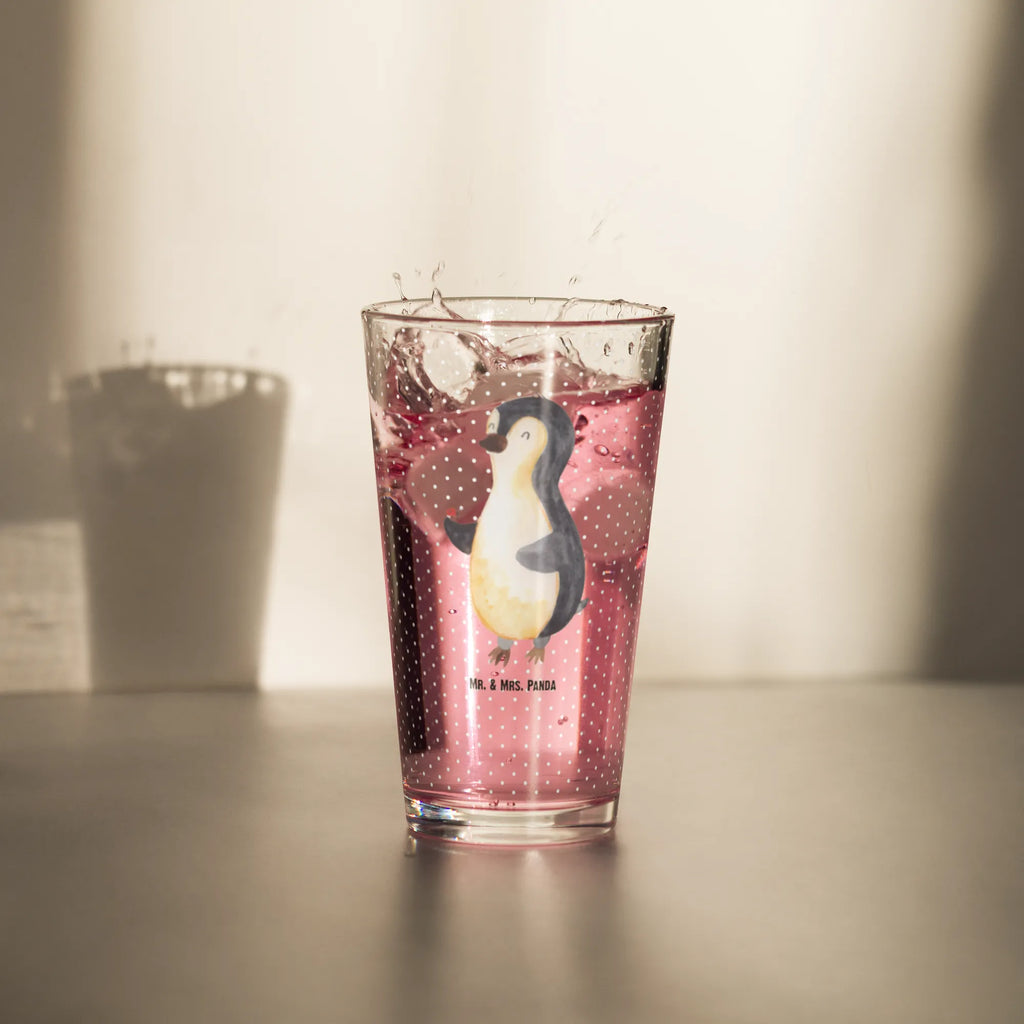 Premium Trinkglas Pinguin Marienkäfer Trinkglas, Glas, Pint Glas, Bierglas, Cocktail Glas, Wasserglas, Pinguin, Pinguine, Marienkäfer, Liebe, Wunder, Glück, Freude, Lebensfreude