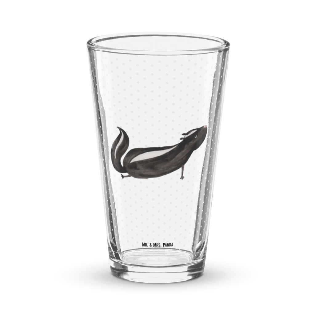 Premium Trinkglas Stinktier Yoga Trinkglas, Glas, Pint Glas, Bierglas, Cocktail Glas, Wasserglas, Stinktier, Skunk, Wildtier, Raubtier, Stinker, Stinki, Yoga, Namaste, Lebe, Liebe, Lache