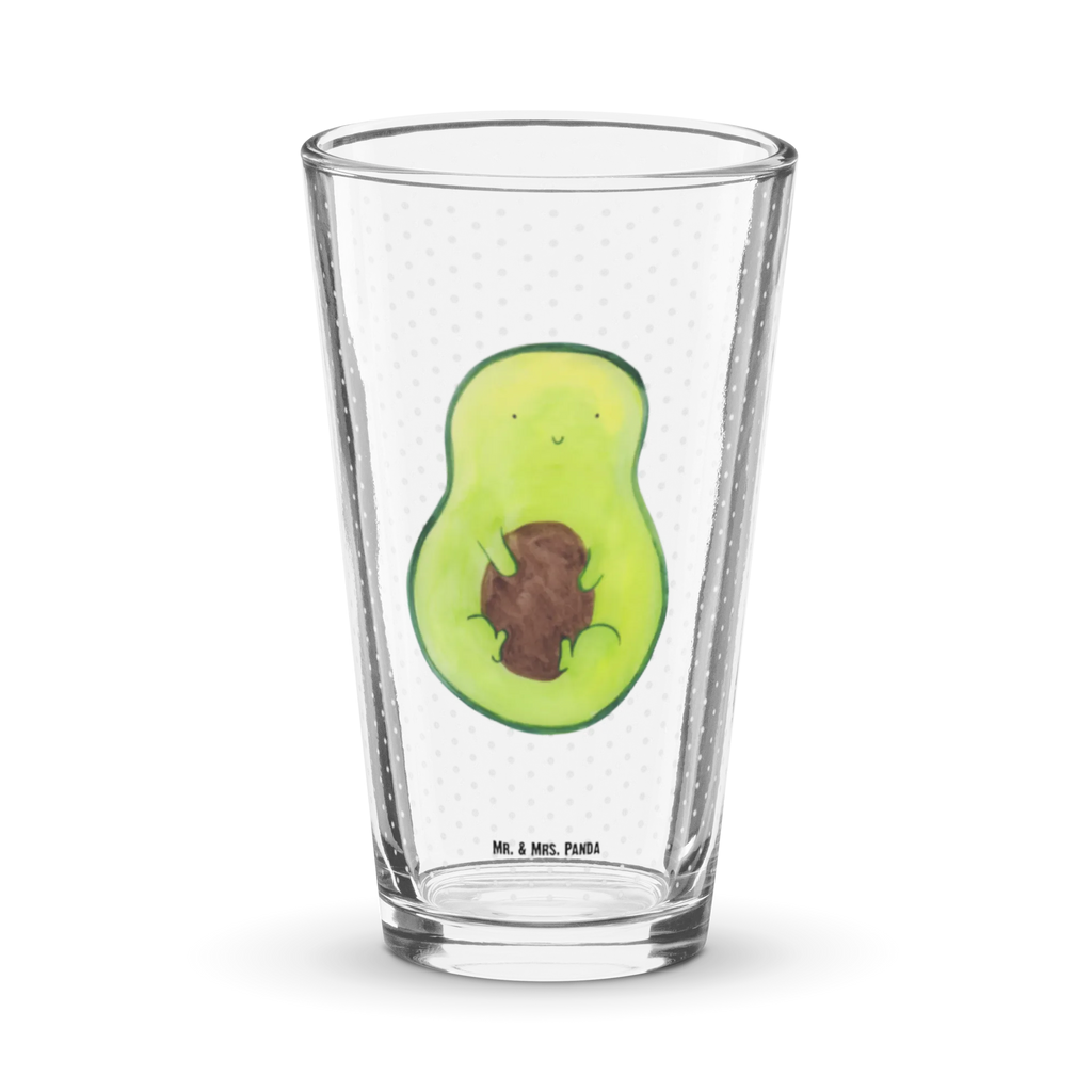 Premium Trinkglas Avocado mit Kern Trinkglas, Glas, Pint Glas, Bierglas, Cocktail Glas, Wasserglas, Avocado, Veggie, Vegan, Gesund, Avokado, Avocadokern, Kern, Pflanze, Spruch Leben