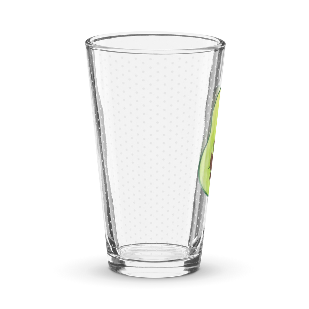 Premium Trinkglas Avocado mit Kern Trinkglas, Glas, Pint Glas, Bierglas, Cocktail Glas, Wasserglas, Avocado, Veggie, Vegan, Gesund, Avokado, Avocadokern, Kern, Pflanze, Spruch Leben