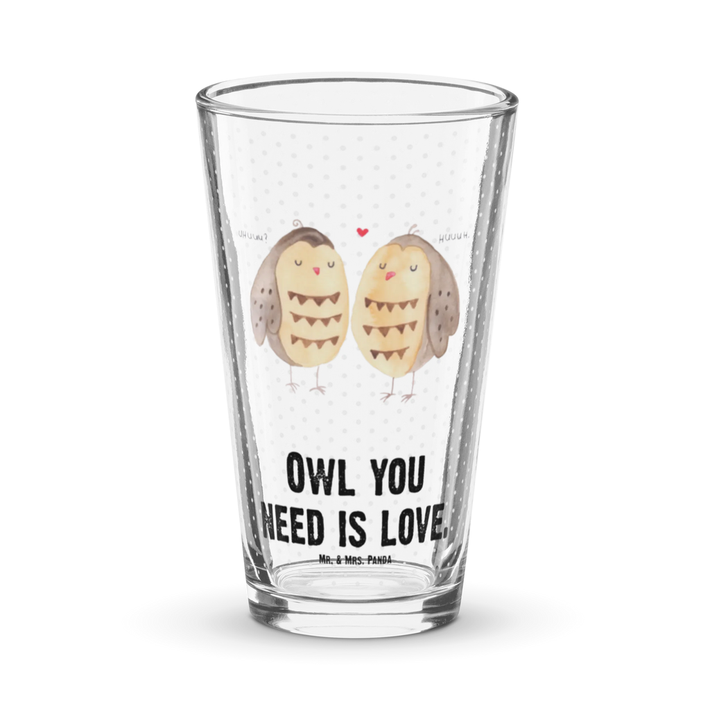 Premium Trinkglas Eule Liebe Trinkglas, Glas, Pint Glas, Bierglas, Cocktail Glas, Wasserglas, Eule, Eule Deko, Liebe, Hochzeit Spruch, Owl, All you need is love, Liebe Spruch, Freundin Geschenk, Freund, Wortspiel lustig