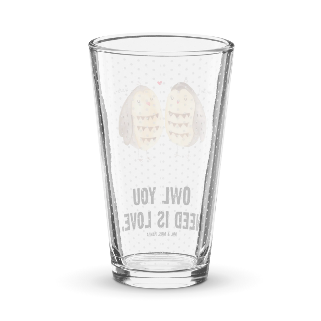 Premium Trinkglas Eule Liebe Trinkglas, Glas, Pint Glas, Bierglas, Cocktail Glas, Wasserglas, Eule, Eule Deko, Liebe, Hochzeit Spruch, Owl, All you need is love, Liebe Spruch, Freundin Geschenk, Freund, Wortspiel lustig