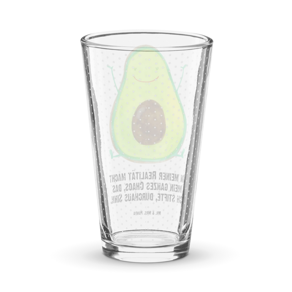 Premium Trinkglas Avocado Happy Trinkglas, Glas, Pint Glas, Bierglas, Cocktail Glas, Wasserglas, Avocado, Veggie, Vegan, Gesund, Chaos