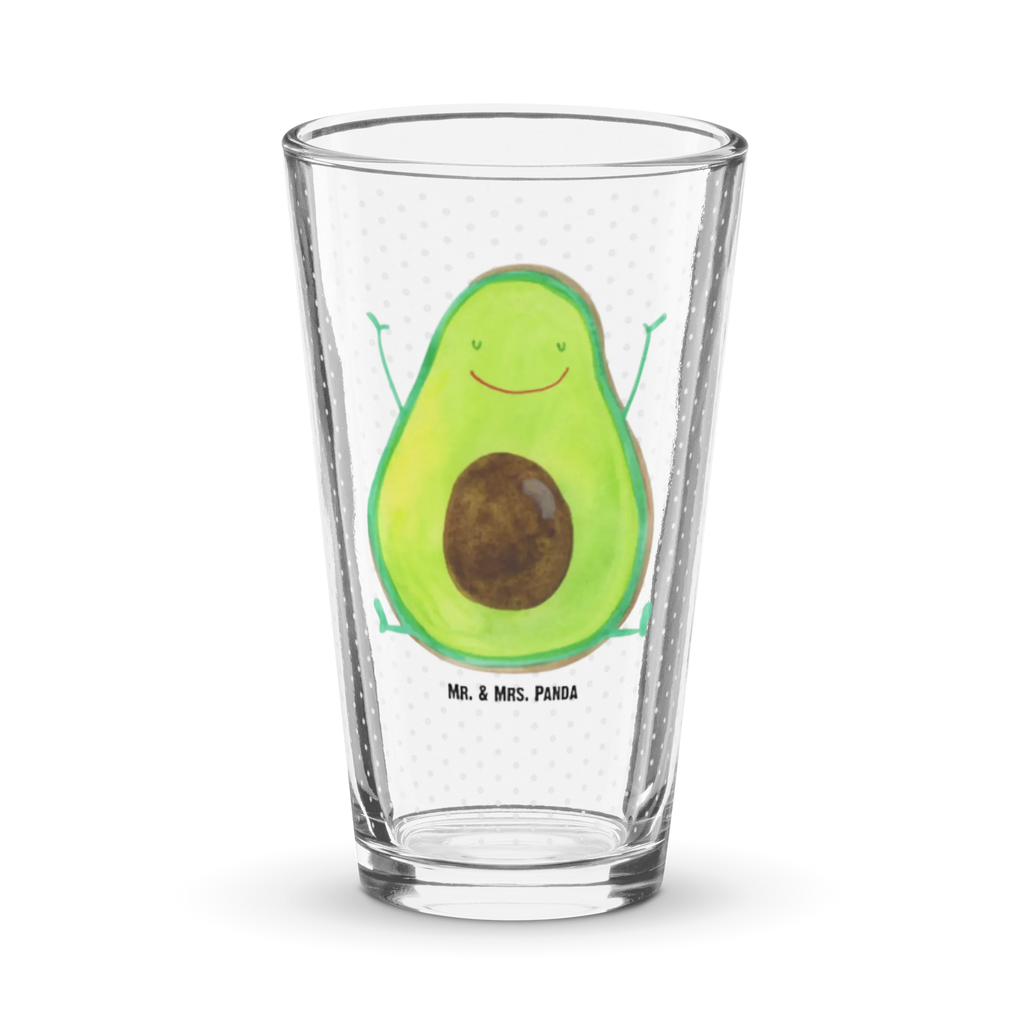 Premium Trinkglas Avocado Happy Trinkglas, Glas, Pint Glas, Bierglas, Cocktail Glas, Wasserglas, Avocado, Veggie, Vegan, Gesund, Chaos