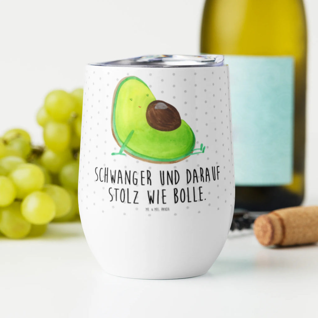 Weinbecher Avocado schwanger Weinbecher, Glühwein Becher, Heißgetränke, Trinkbecher, Weinkelch, Weingläser, hochwertiger Weinbecher, Weinbecher Reisen, Weinbecher unterwegs, Thermobecher, Glühweinbecher, Avocado, Veggie, Vegan, Gesund, schwanger, Schwangerschaft, Babyparty, Babyshower