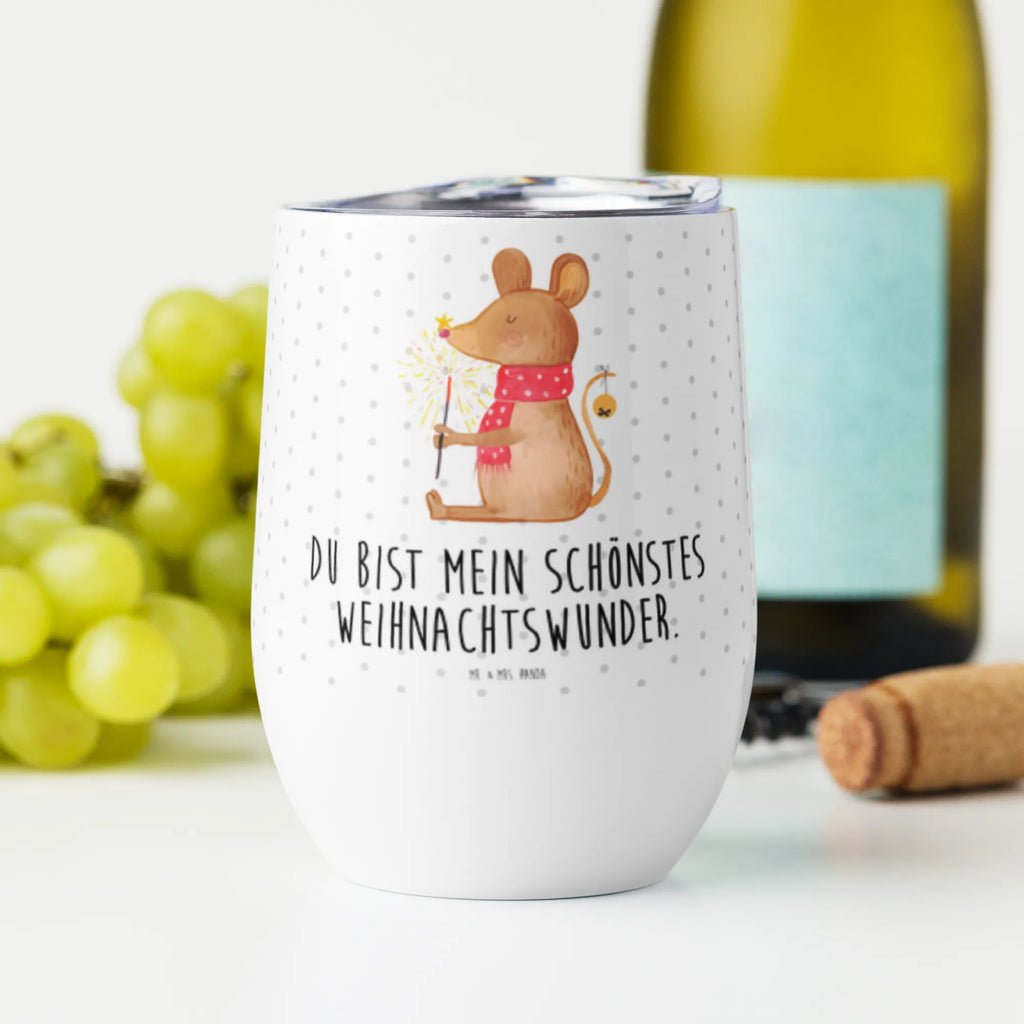 Weinbecher Weihnachtsmaus Weinbecher, Glühwein Becher, Heißgetränke, Trinkbecher, Weinkelch, Weingläser, hochwertiger Weinbecher, Weinbecher Reisen, Weinbecher unterwegs, Thermobecher, Glühweinbecher, Winter, Weihnachten, Weihnachtsdeko, Nikolaus, Advent, Heiligabend, Wintermotiv, Frohe Weihnachten, Weihnachtsgruß, Weihnachtsmotiv, Maus, Mäuschen, Weihnachtswunder