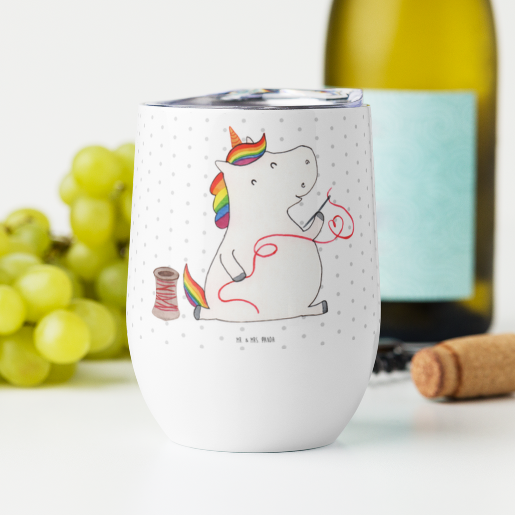 Weinbecher Einhorn Näherin Weinbecher, Glühwein Becher, Heißgetränke, Trinkbecher, Weinkelch, Weingläser, hochwertiger Weinbecher, Weinbecher Reisen, Weinbecher unterwegs, Thermobecher, Glühweinbecher, Einhorn, Einhörner, Einhorn Deko, Unicorn, Näherin, nähen, Mädchen, Freundin, Häkeln, Stricken, basteln, Nähzimmer