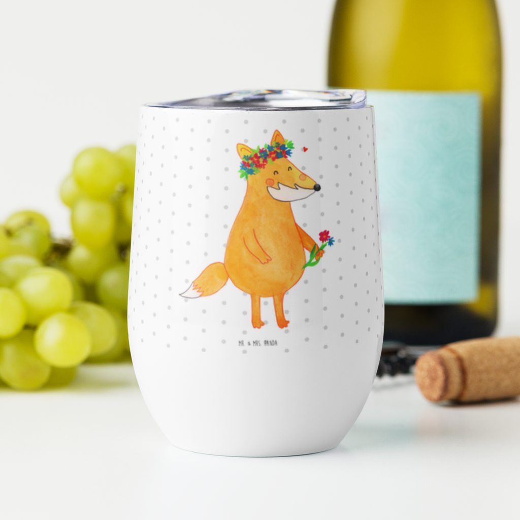 Weinbecher Fuchs Blumenliebe Weinbecher, Glühwein Becher, Heißgetränke, Trinkbecher, Weinkelch, Weingläser, hochwertiger Weinbecher, Weinbecher Reisen, Weinbecher unterwegs, Thermobecher, Glühweinbecher, Fuchs, Füchse, Fox, Liebe, Freundin, Fuchsmädchen, Blumenmädchen, Freundinnen, Liebesbeweis, Blume, Blumen, Motivation, Freude, ich, mich, Selbstliebe