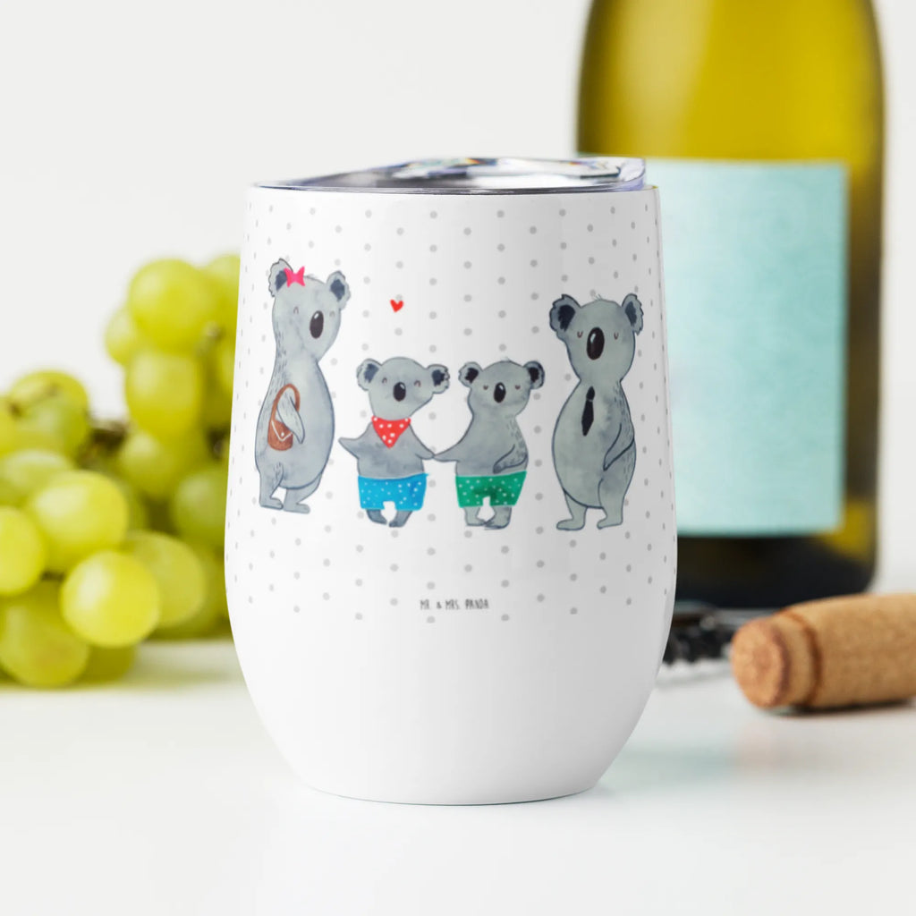 Weinbecher Koala Familie zwei Weinbecher, Glühwein Becher, Heißgetränke, Trinkbecher, Weinkelch, Weingläser, hochwertiger Weinbecher, Weinbecher Reisen, Weinbecher unterwegs, Thermobecher, Glühweinbecher, Familie, Vatertag, Muttertag, Bruder, Schwester, Mama, Papa, Oma, Opa, Koala, Koalabär, beste Familie, Familienzeit, Familienleben, Koalafamilie, Lieblingsfamilie