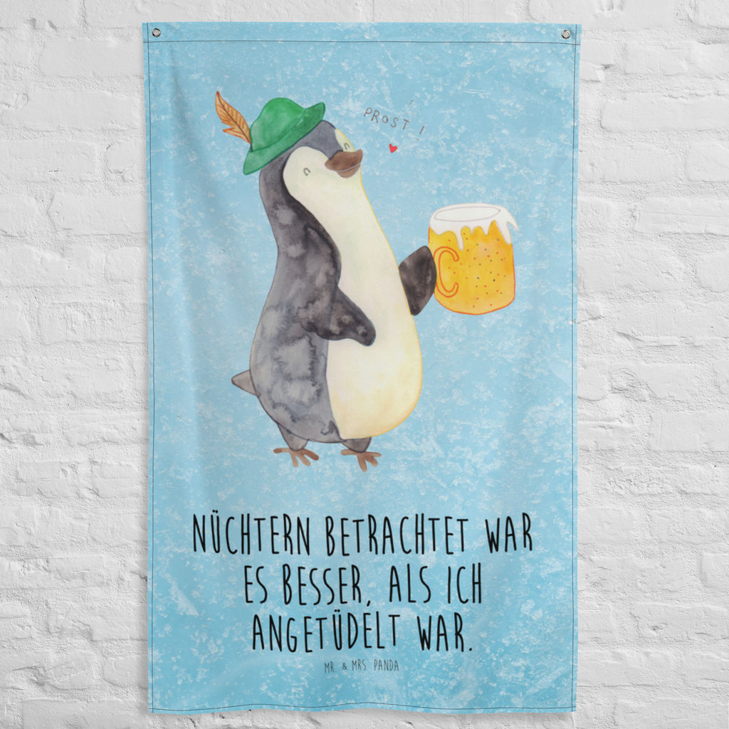 Wandteppich Pinguin Bier Wandbehang, Dekoration, Boho, Wandteppich, Wandtuch, Wanddeko, Tapisserie, Tapestry, Wandbild, Textil-Kunst, Schmuck-Wandbehang, Wand Deko, Kinderzimmer, Kinderzimmer Wand, Kinderzimmer Deko, Kinderzimmer Wanddeko, Pinguin, Pinguine, Bier, Oktoberfest