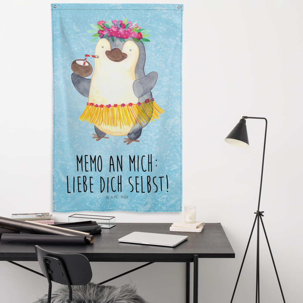 Wandteppich Pinguin Kokosnuss Wandbehang, Dekoration, Boho, Wandteppich, Wandtuch, Wanddeko, Tapisserie, Tapestry, Wandbild, Textil-Kunst, Schmuck-Wandbehang, Wand Deko, Kinderzimmer, Kinderzimmer Wand, Kinderzimmer Deko, Kinderzimmer Wanddeko, Pinguin, Aloha, Hawaii, Urlaub, Kokosnuss, Pinguine