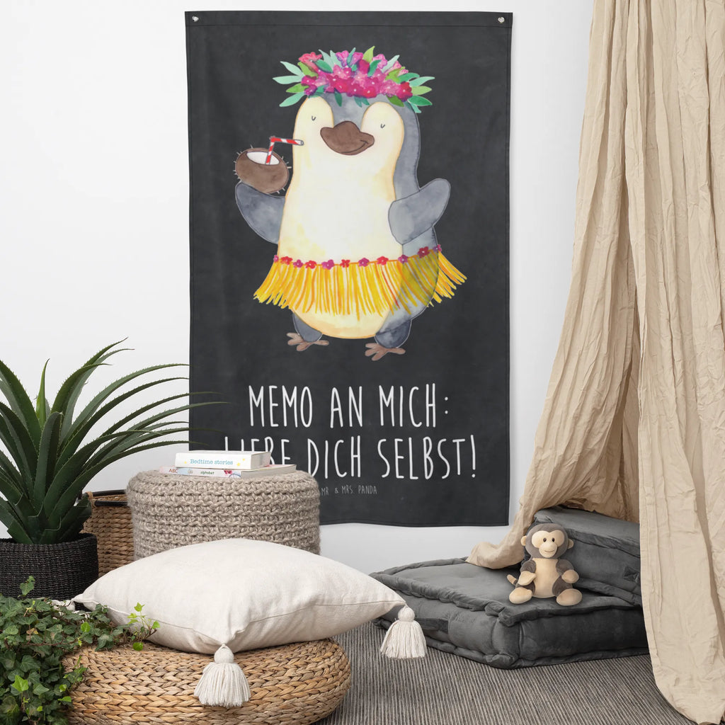 Wandteppich Pinguin Kokosnuss Wandbehang, Dekoration, Boho, Wandteppich, Wandtuch, Wanddeko, Tapisserie, Tapestry, Wandbild, Textil-Kunst, Schmuck-Wandbehang, Wand Deko, Kinderzimmer, Kinderzimmer Wand, Kinderzimmer Deko, Kinderzimmer Wanddeko, Pinguin, Aloha, Hawaii, Urlaub, Kokosnuss, Pinguine