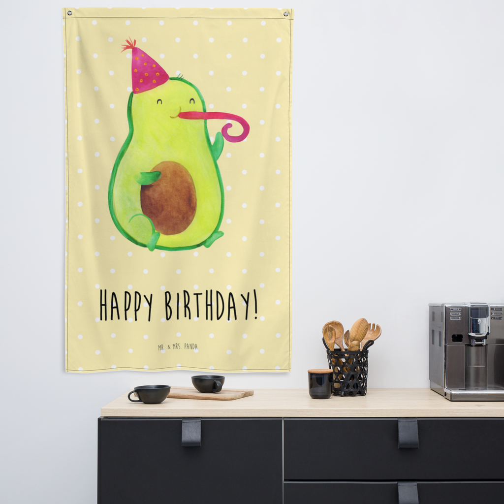 Wandteppich Avocado Birthday Wandbehang, Dekoration, Boho, Wandteppich, Wandtuch, Wanddeko, Tapisserie, Tapestry, Wandbild, Textil-Kunst, Schmuck-Wandbehang, Wand Deko, Kinderzimmer, Kinderzimmer Wand, Kinderzimmer Deko, Kinderzimmer Wanddeko, Avocado, Veggie, Vegan, Gesund