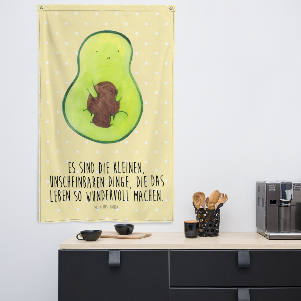 Wandteppich Avocado mit Kern Wandbehang, Dekoration, Boho, Wandteppich, Wandtuch, Wanddeko, Tapisserie, Tapestry, Wandbild, Textil-Kunst, Schmuck-Wandbehang, Wand Deko, Kinderzimmer, Kinderzimmer Wand, Kinderzimmer Deko, Kinderzimmer Wanddeko, Avocado, Veggie, Vegan, Gesund, Avokado, Avocadokern, Kern, Pflanze, Spruch Leben