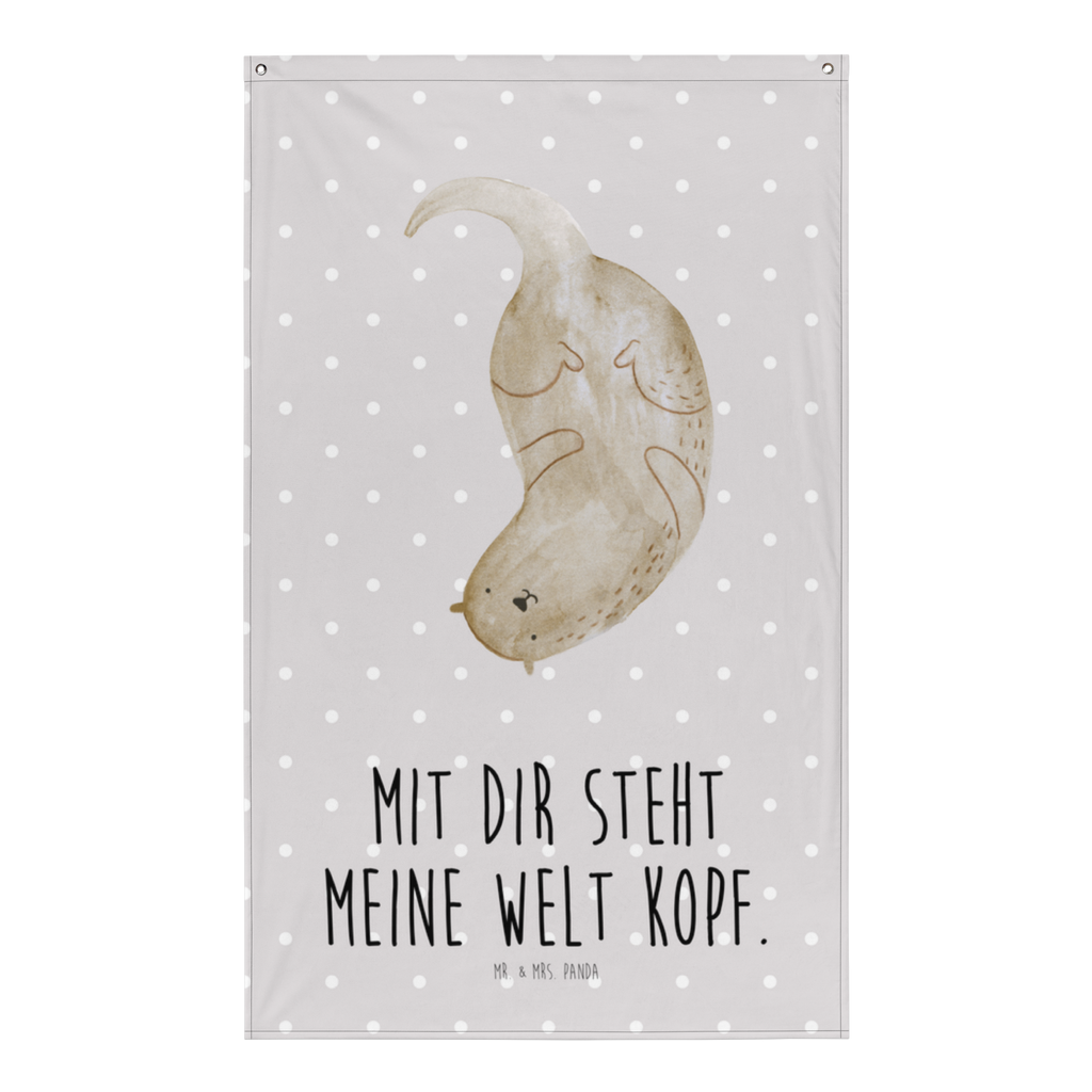 Wandteppich Otter kopfüber Wandbehang, Dekoration, Boho, Wandteppich, Wandtuch, Wanddeko, Tapisserie, Tapestry, Wandbild, Textil-Kunst, Schmuck-Wandbehang, Wand Deko, Kinderzimmer, Kinderzimmer Wand, Kinderzimmer Deko, Kinderzimmer Wanddeko, Otter, Fischotter, Seeotter, Otter Seeotter See Otter