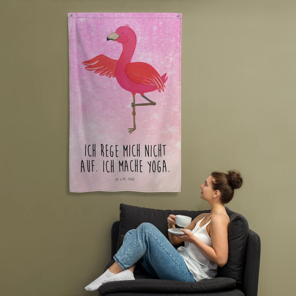 Wandteppich Flamingo Yoga Wandbehang, Dekoration, Boho, Wandteppich, Wandtuch, Wanddeko, Tapisserie, Tapestry, Wandbild, Textil-Kunst, Schmuck-Wandbehang, Wand Deko, Kinderzimmer, Kinderzimmer Wand, Kinderzimmer Deko, Kinderzimmer Wanddeko, Flamingo, Vogel, Yoga, Namaste, Achtsamkeit, Yoga-Übung, Entspannung, Ärger, Aufregen, Tiefenentspannung