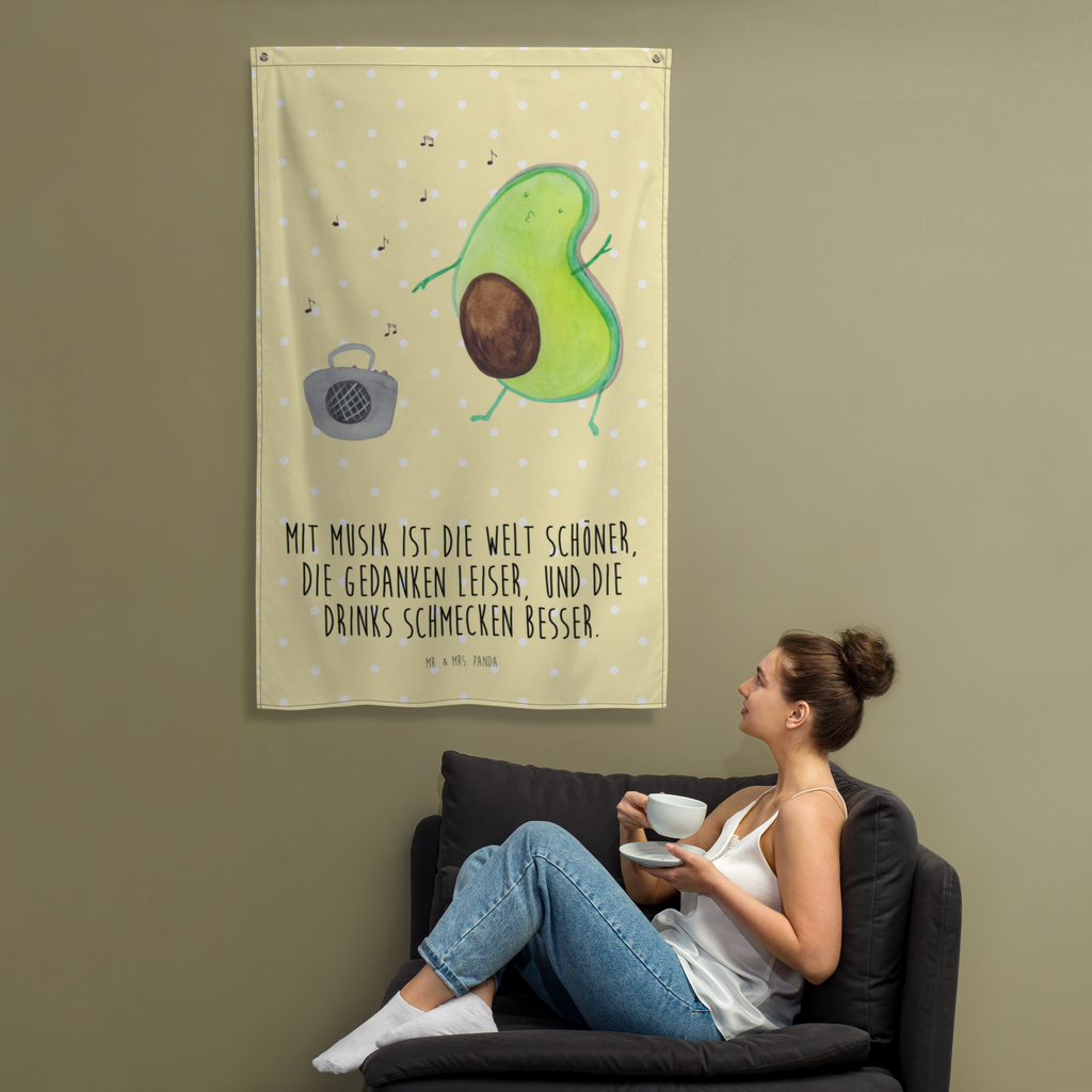 Wandteppich Avocado tanzt Wandbehang, Dekoration, Boho, Wandteppich, Wandtuch, Wanddeko, Tapisserie, Tapestry, Wandbild, Textil-Kunst, Schmuck-Wandbehang, Wand Deko, Kinderzimmer, Kinderzimmer Wand, Kinderzimmer Deko, Kinderzimmer Wanddeko, Avocado, Veggie, Vegan, Gesund