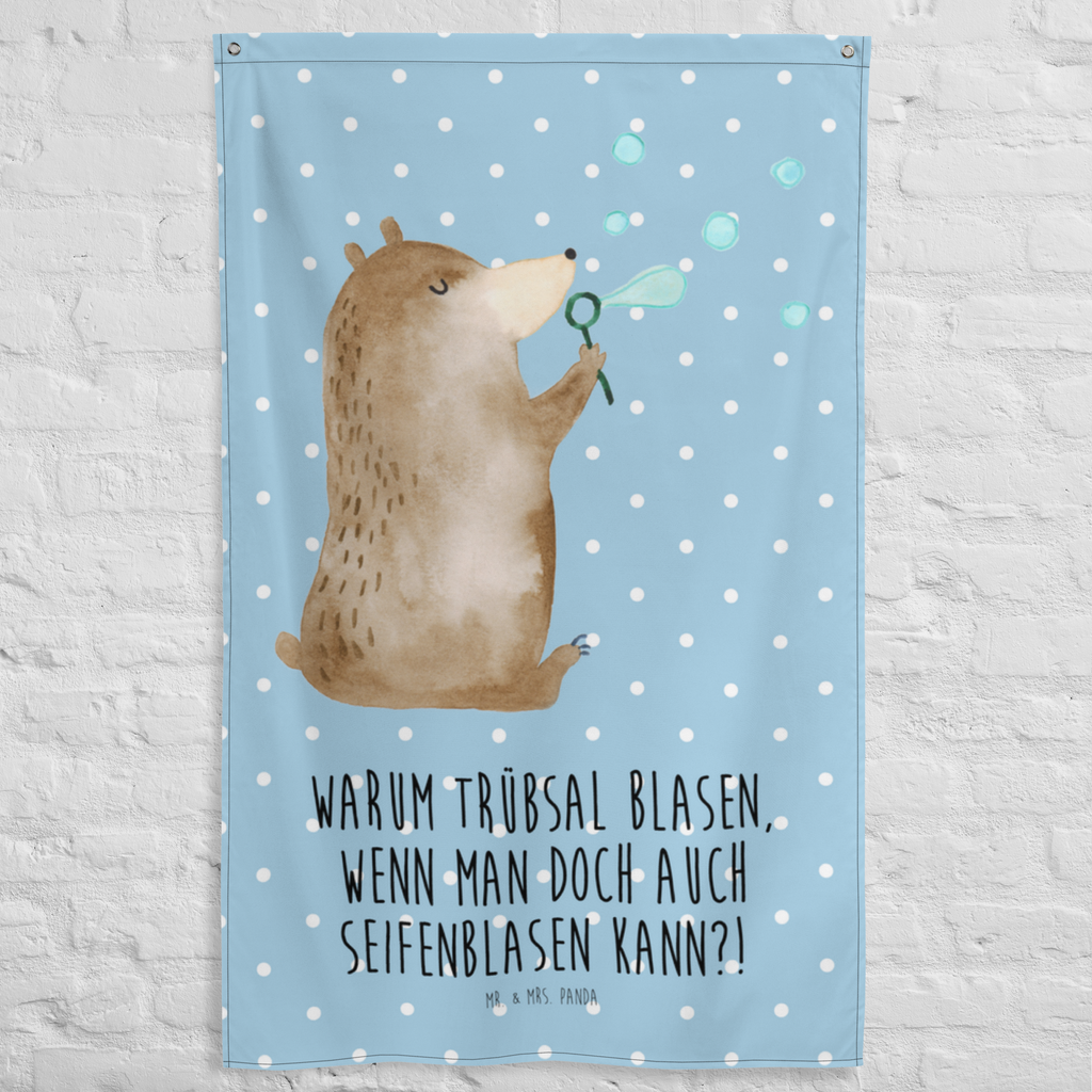 Wandteppich Bär Seifenblasen Wandbehang, Dekoration, Boho, Wandteppich, Wandtuch, Wanddeko, Tapisserie, Tapestry, Wandbild, Textil-Kunst, Schmuck-Wandbehang, Wand Deko, Kinderzimmer, Kinderzimmer Wand, Kinderzimmer Deko, Kinderzimmer Wanddeko, Bär, Teddy, Teddybär, Seifenblasen Bär Lustig Sein Glücklich Traurig Happy